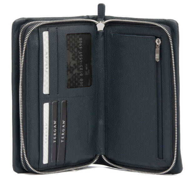 Lacivert Hakiki Deri Erkek Portföy Çantası - S1PC00002196-X86 - 3
