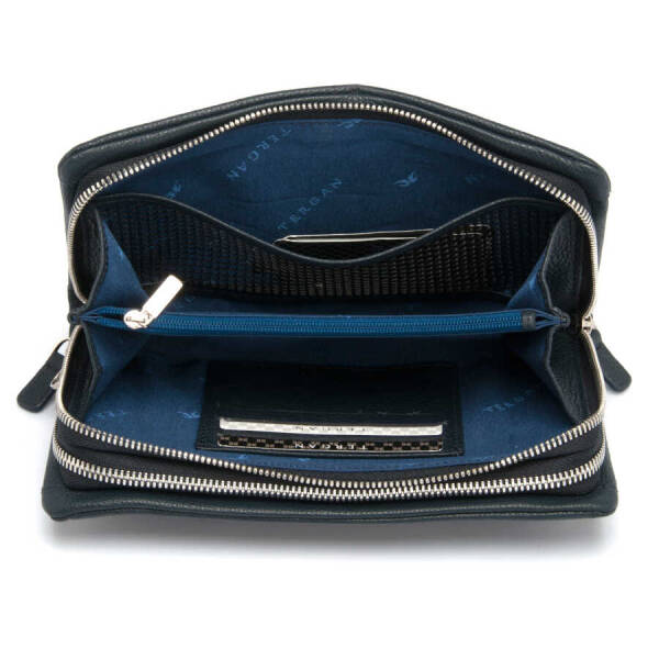 Lacivert Hakiki Deri Erkek Portföy Çantası - S1PC00002196-X86 - 4