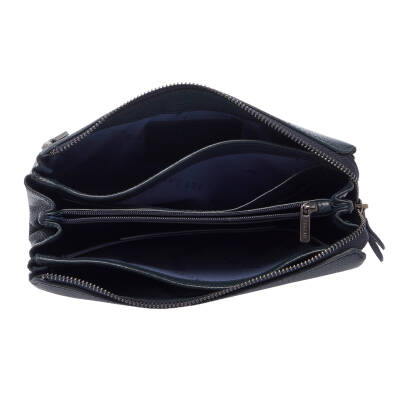 Lacivert Deri Erkek Portföy Çantası - S1PC00021240-X86 - 4