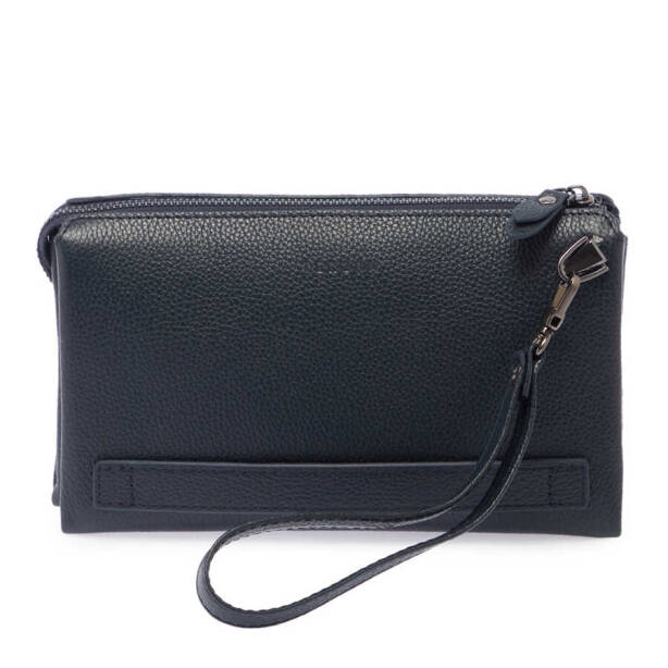 Lacivert Hakiki Deri Erkek Portföy Çantası - S1PC00021240-X86 - 3