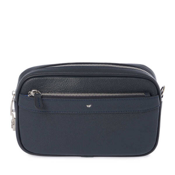 Lacivert Deri Erkek Portföy Çantası - S1PC00021499-U6H - 1