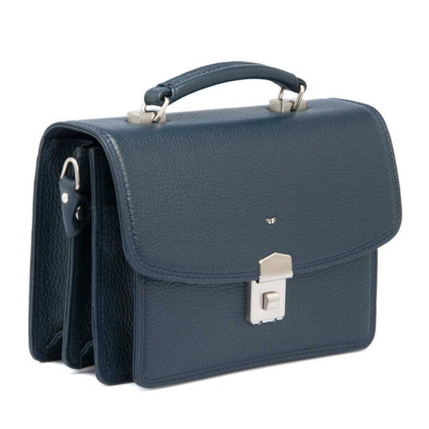 Lacivert Hakiki Deri Erkek Portföy Çantası - S1PC00022133-A38 - 2
