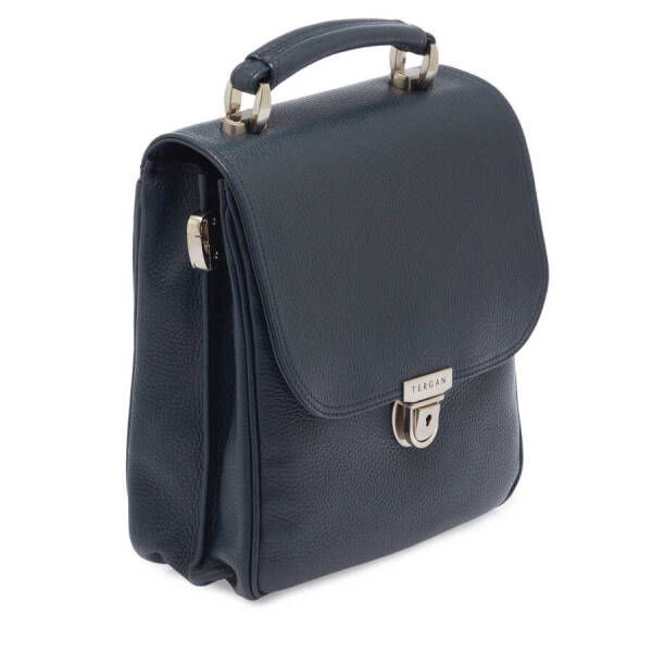 Lacivert Hakiki Deri Erkek Portföy Çantası - S1PC00022880-A38 - 2