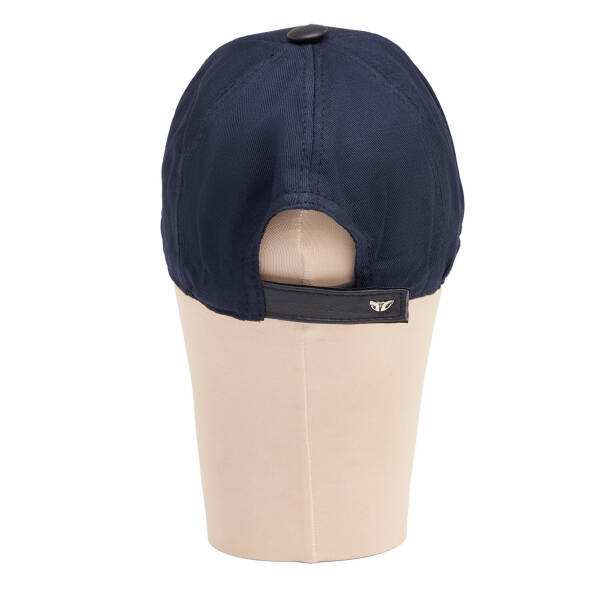 Lacivert Deri Erkek Şapka - S1SPK0330004-F0E - Tergan Four Season