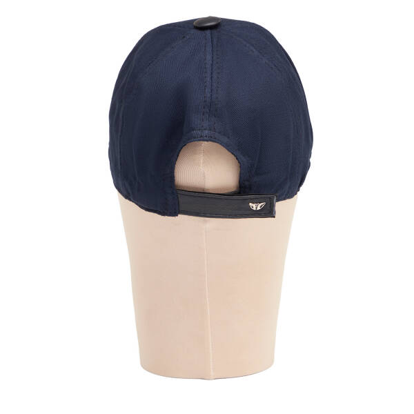 Lacivert Deri Erkek Şapka - S1SPK0330004-F0E - 4