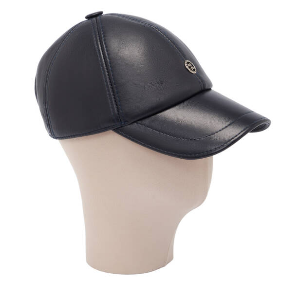 Lacivert Deri Erkek Şapka - S1SPK0330004-Q3R 