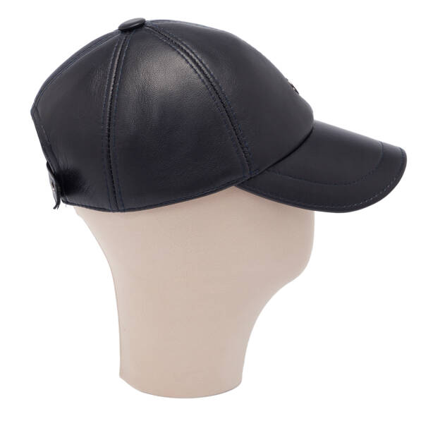 Lacivert Deri Erkek Şapka - S1SPK0330004-Q3R - 3