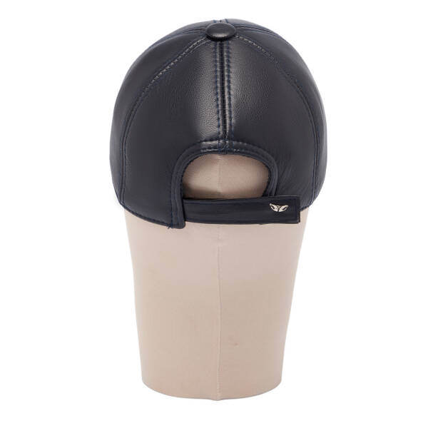 Lacivert Deri Erkek Şapka - S1SPK0330004-Q3R - 4