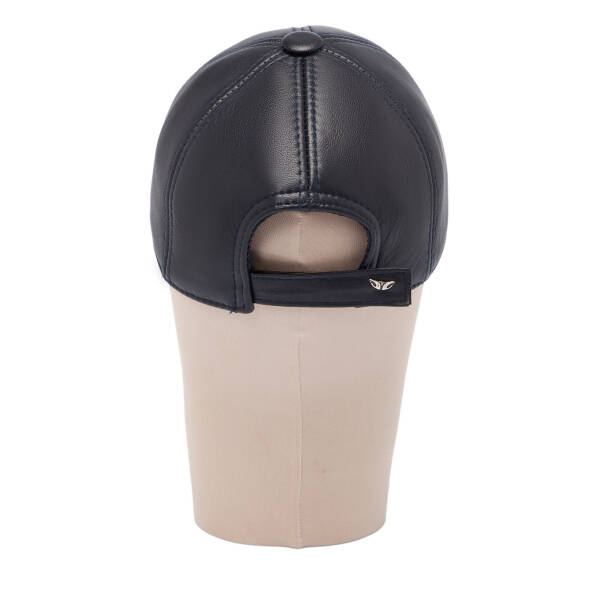 Lacivert Deri Erkek Şapka - S1SPK0330004-Q3R - 4