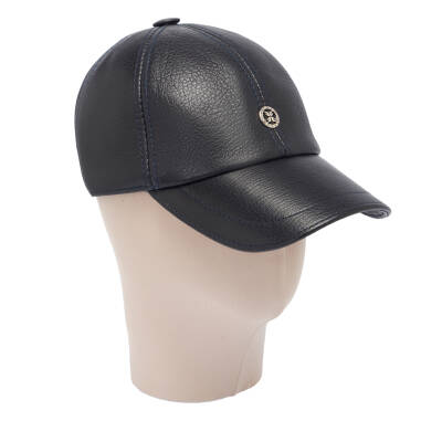 Lacivert Deri Erkek Şapka - S1SPK0330004-Q4P - 1