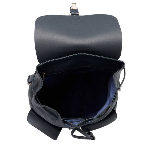 Lacivert Deri Erkek Sırt Çantası - S1SR00021463-D6M - Tergan