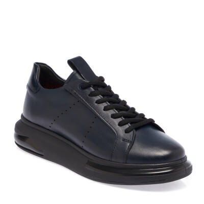  Lacivert Deri Erkek Sneaker - E23S1AY56383-A31 