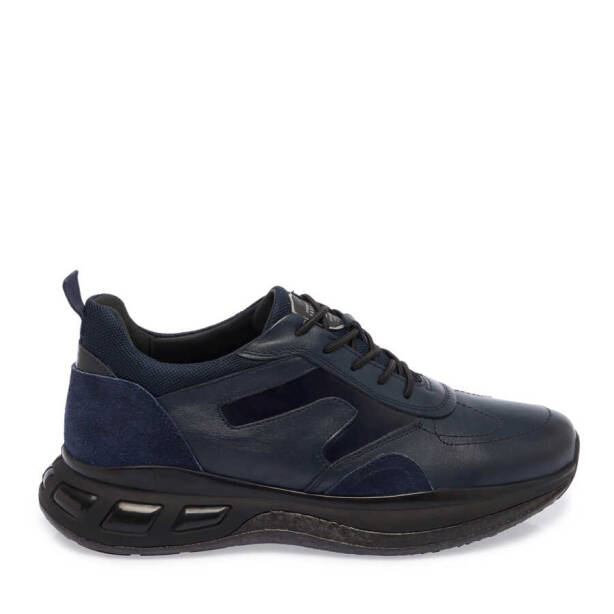 Lacivert Deri Erkek Sneaker - E23S1AY56385-A31 - 3