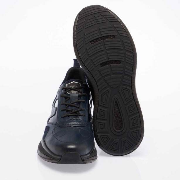 Lacivert Deri Erkek Sneaker - E23S1AY56385-A31 - 4