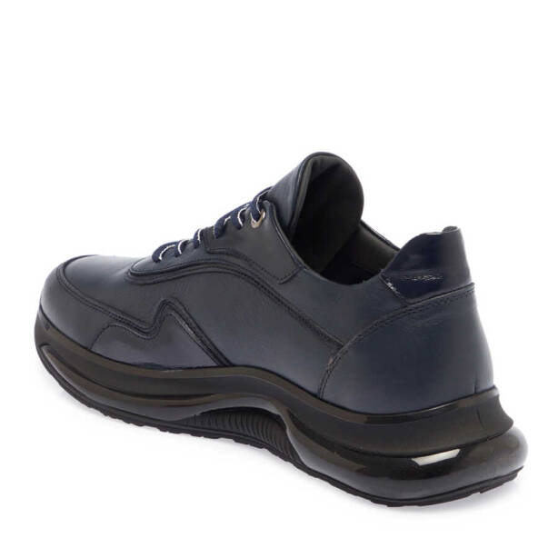 Lacivert Deri Erkek Sneaker - E23S1AY56389-A31 - 2