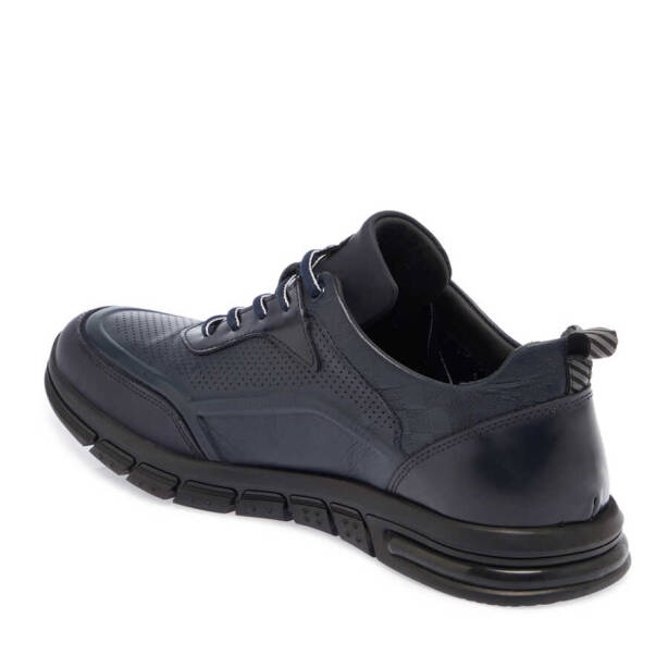 Lacivert Deri Erkek Sneaker - E23S1AY56390-A31 - 2
