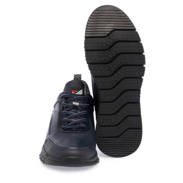 Lacivert Deri Erkek Sneaker - E23S1AY56390-A31 - 4