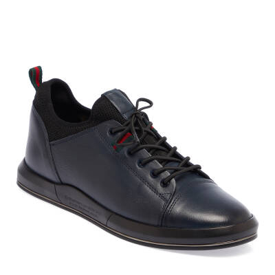  Lacivert Deri Erkek Sneaker - E23S1AY56401-A31 