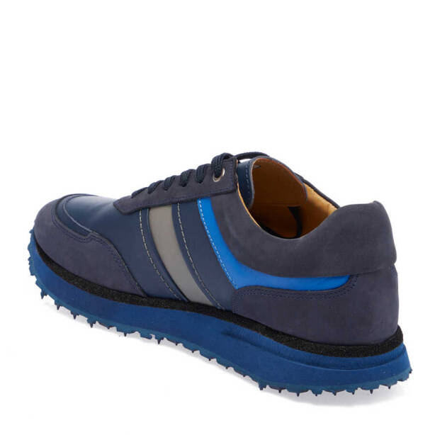 Lacivert Hakiki Deri Erkek Sneaker - E23S1AY56496-A31 - 3