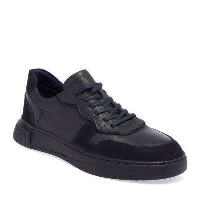  Lacivert Deri Erkek Sneaker - E23S1AY56507-J5S 