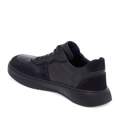  Lacivert Deri Erkek Sneaker - E23S1AY56507-J5S - 2