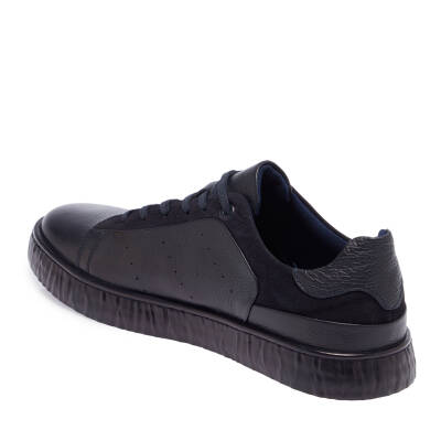  Lacivert Deri Erkek Sneaker - E23S1AY56511-A31 - 2