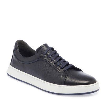  Lacivert Deri Erkek Sneaker - E23S1AY56513-A38 