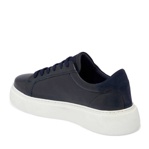 Lacivert Deri Erkek Sneaker - E24I1AY56603-A31 - 2