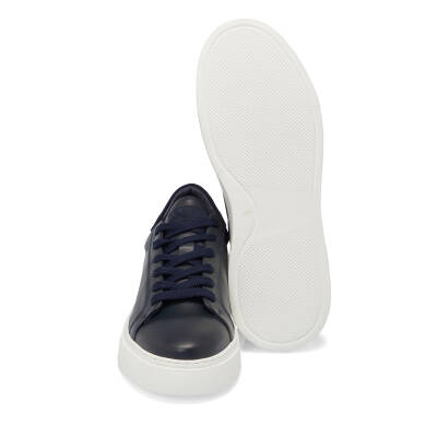 Lacivert Deri Erkek Sneaker - E24I1AY56603-A31 - 4