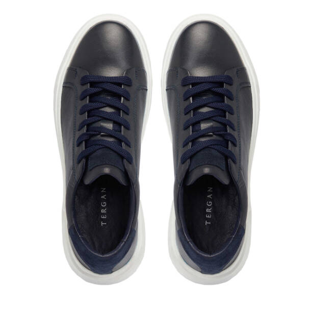 Lacivert Deri Erkek Sneaker - E24I1AY56603-A31 - 5