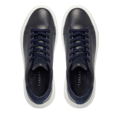 Lacivert Deri Erkek Sneaker - E24I1AY56603-A31 - 5