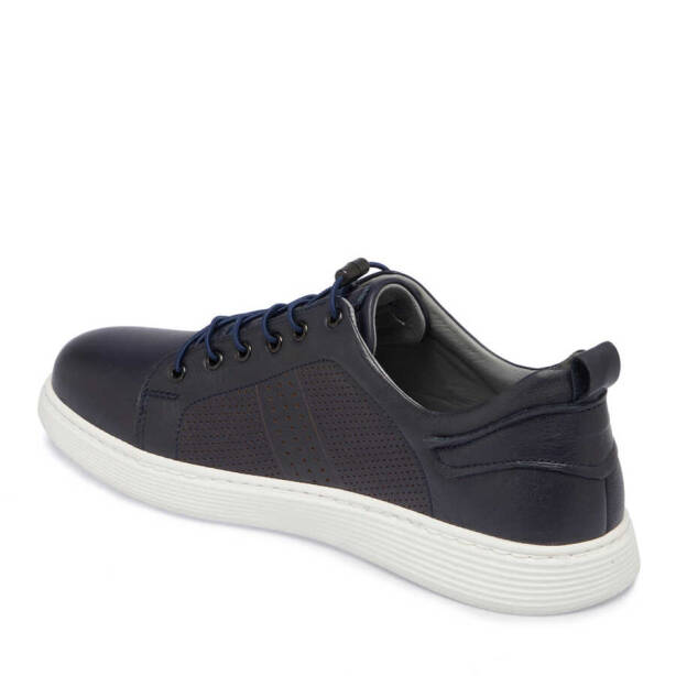 Lacivert Deri Erkek Sneaker - E24I1AY56608-A31 - 2