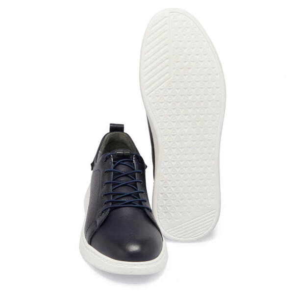 Lacivert Deri Erkek Sneaker - E24I1AY56608-A31 - 4