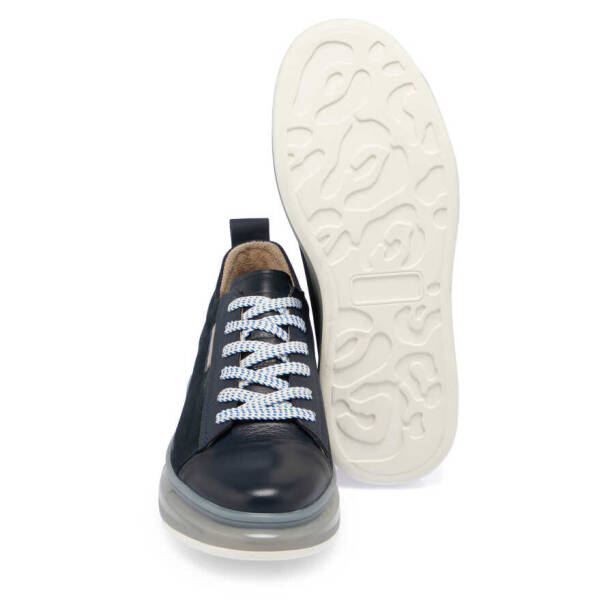 Lacivert Deri Erkek Sneaker - E24I1AY56624-A31 - 4