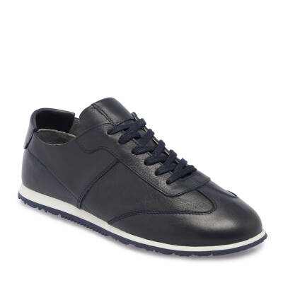  Lacivert Deri Erkek Sneaker - E24I1AY56631-A31 