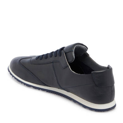  Lacivert Deri Erkek Sneaker - E24I1AY56631-A31 - 2