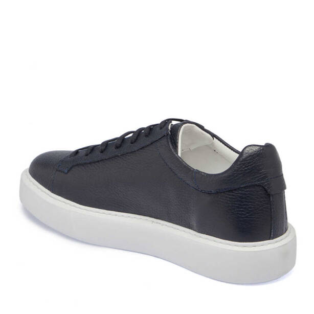 Lacivert Deri Erkek Sneaker - E24I1AY56697-A38 - 2