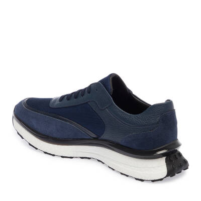 Lacivert Deri Erkek Sneaker - E24I1AY56698-A31 - 2