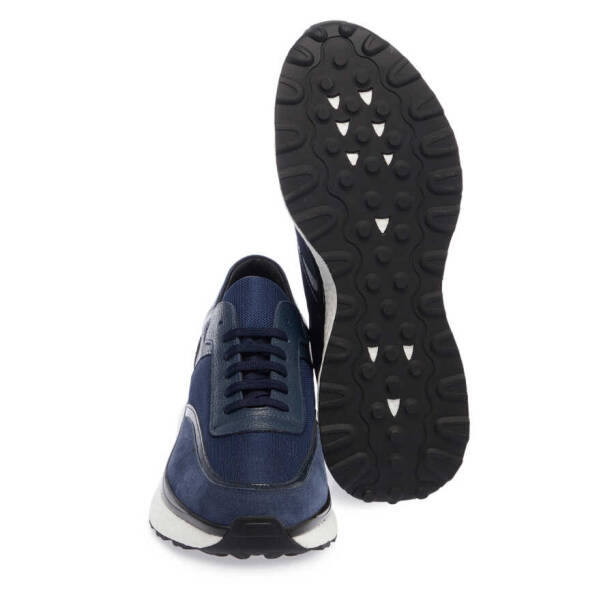 Lacivert Deri Erkek Sneaker - E24I1AY56698-A31 - 4