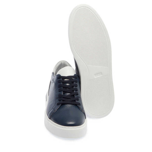 Lacivert Deri Erkek Sneaker - E24I1AY56699-A31 - 4