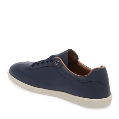  Lacivert Deri Erkek Sneaker - E24I1AY56704-A38 - 2