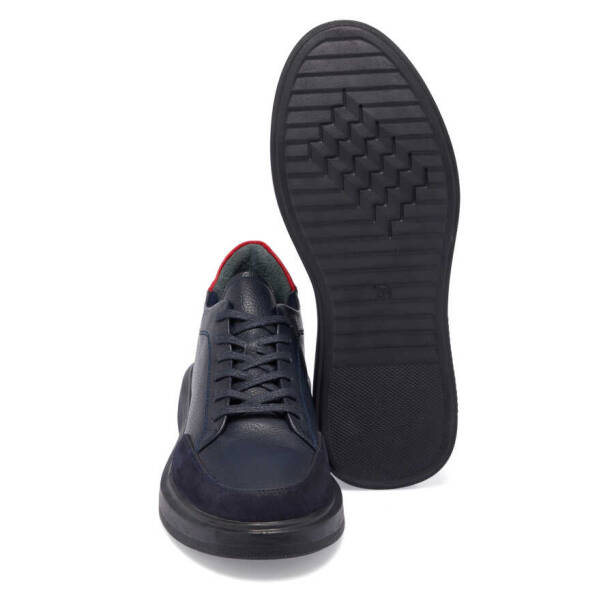 Lacivert Deri Erkek Sneaker - E24I1AY56744-A31 - 4