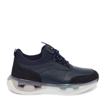 Lacivert Deri Erkek Sneaker - E24I1AY56797-A31 - 3
