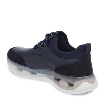  Lacivert Deri Erkek Sneaker - E24I1AY56797-A31 - 2