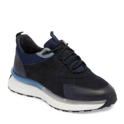 Lacivert Deri Erkek Sneaker - E24I1AY56801-A31 
