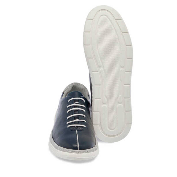 Lacivert Deri Erkek Sneaker - E24I1AY56812-A31 - 4