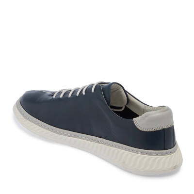  Lacivert Deri Erkek Sneaker - E24I1AY56812-A31 - 2