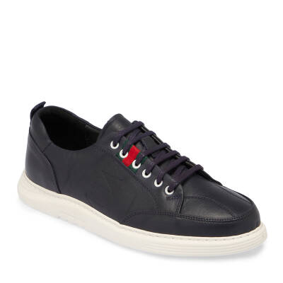  Lacivert Deri Erkek Sneaker - E24I1AY56813-A31 