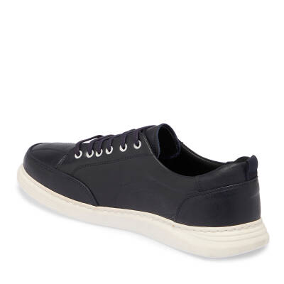  Lacivert Deri Erkek Sneaker - E24I1AY56813-A31 - 2