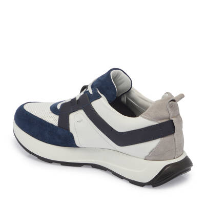  Lacivert Deri Erkek Sneaker - E24I1AY56815-A31 - 2